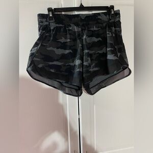 Athleta Black Camouflage Athletic Shorts